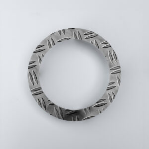 Blech Ring aus Aluminium Riffelblech